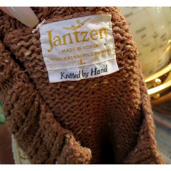 Vintage 70’s speckled chunky hand knit sweater 🍁 - Picture 7 of 8